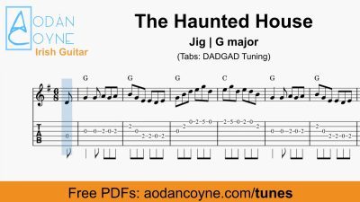 the haunted house irish jig tabs